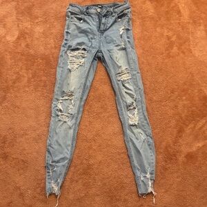 Fashion Nova Distressed Blue Women's Jeans
